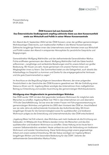 Vorschau Bild von Pressemitteilung_ÖSW Sommerfest 2026
