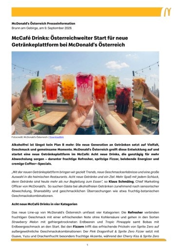 Vorschau Bild von Presseinformation als PDF mit Downloadlinks für weiteres Bildmaterial.