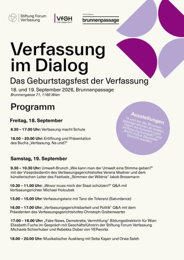 Vorschau Bild von Programm Verfassung im Dialog
