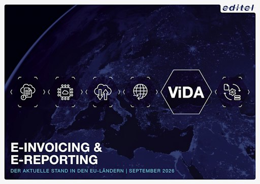 e-Guide-Cover: „e-Invoicing & e-Reporting - Der aktuelle Stand in
den EU-Ländern“