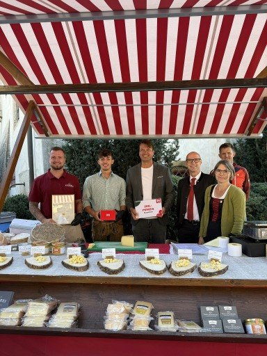 Prämiert für den schönsten Stand: Biokäserei Walchsee.