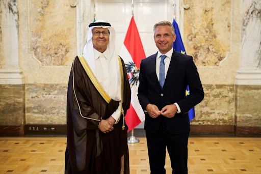 Hattmannsdorfer beriet mit saudischem Energieminister über
Versorgungssicherheit