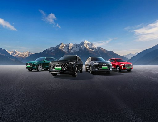 Die TIGGO-Modelle von CHERY decken ein breites Spektrum an
Bedürfnissen ab: vom kompakten Alltagsauto bis zum großzügigen
Familien-SUV.