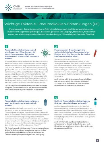 Vorschau Bild von Pneumokokken-Factsheet