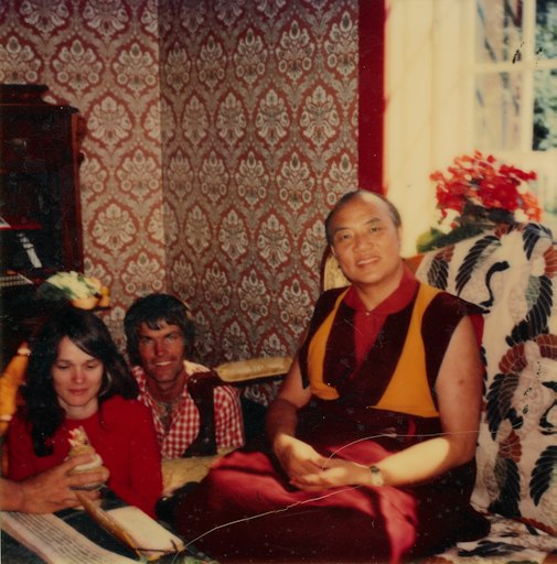 Hannah und Ole Nydahl mit dem 16. Karmapa Rangjung Rigpe Dorje