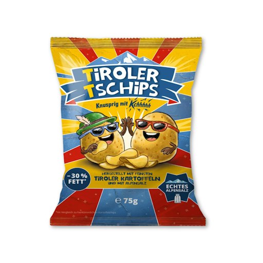 Packshot Tiroler Tschips 75g