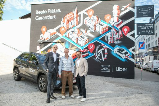 Uber wird offizieller Mobilitätspartner der Wiener Stadthalle