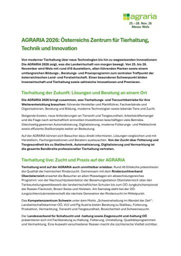 Vorschau Bild von Gesamte Presseaussendung als pdf