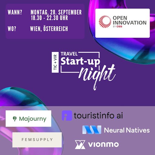 Am 28. September pitchen fünf ausgewählte Start-ups in Wien um
den Einzug ins Jahresfinale.