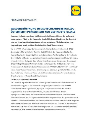 Vorschau Bild von Presseaussendung