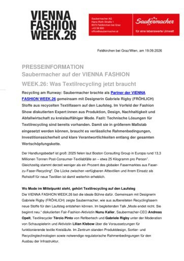 Vorschau Bild von Presseinformation
