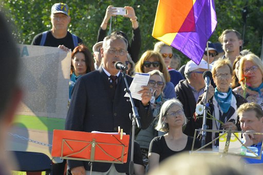 Jean-Louis Roussel bei der Gedenkfeier in Gusen im Mai 2025