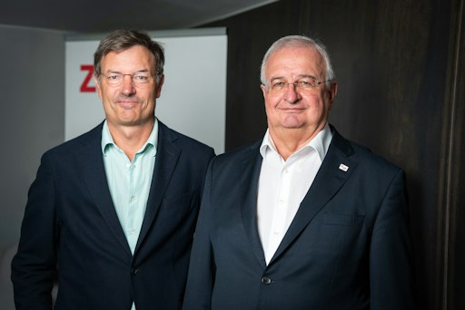 Präsident Klaus Thürriedl (rechts) und Vizepräsident Daniel
Fügenschuh (links)