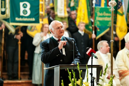 Landeshauptmann a.D. Erwin Pröll bei der Wallfahreransprache in
der Basilika Mariazell.