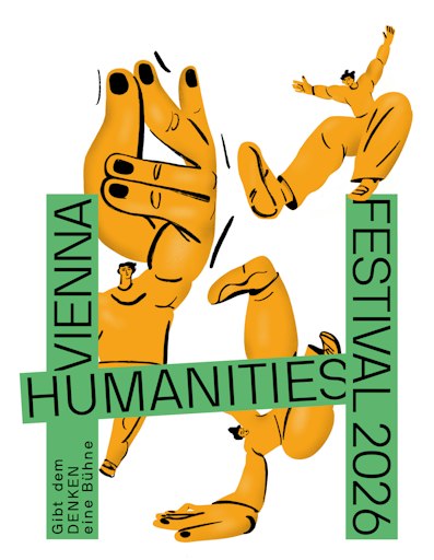 Das Logo des diesjährigen Vienna Humanities Festivals.
Illustration / Artwork: Blagovesta Bakardjieva & grafisches Büro