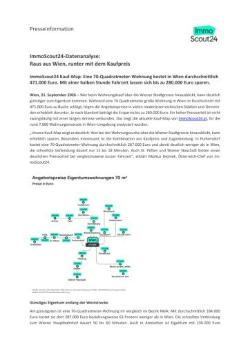 Vorschau Bild von ImmoScout24 Kauf-Map Wien und Wien Umgebung