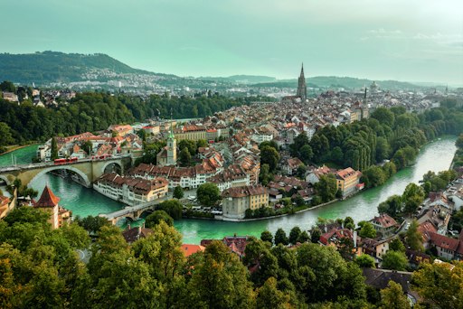Bern Aussicht über die Stadt