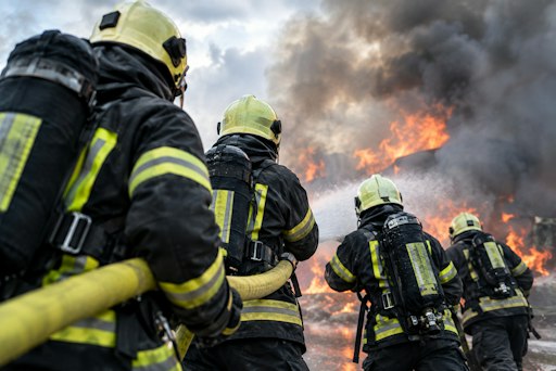 Symbolbild zur Illustration - KI-generiert mit OpenAI/ChatGPT.
Das Bild zeigt keinen realen Feuerwehreinsatz und keine realen
Personen oder Gebäude. - KI generiert