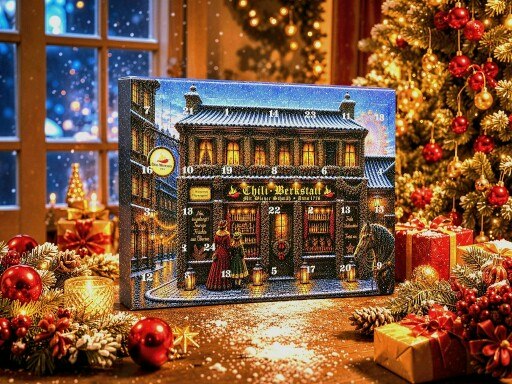 Chili-Adventkalender der Chili-Werkstatt. - KI bearbeitet