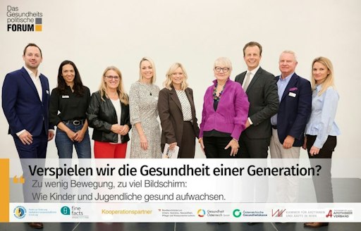 v.l.n.r. Rainer Wolschner, Amira Awad, Ulrike
Königsberger-Ludwig, Silvia Bruni, Corinna Milborn, Ilona Kickbusch,
Karlheinz Kornhäusl, Jan Oliver Huber, Uta Müller-Carstanjen