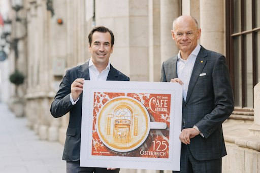 Café Central Sonderbriefmarke der Post
