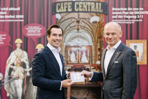 Vorschau Bild von Café Central Sonderbriefmarke der Post