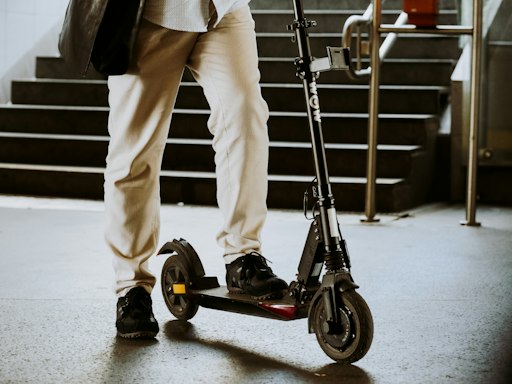 E-Scooter-Fahrer