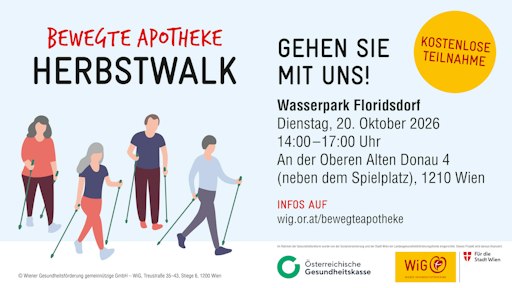 Vorschau Bild von Einladung zum Herbstwalk 2026 der Wiener Gesundheitsförderung –
WiG.