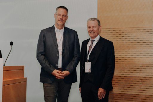 V.l.n.r.: Dr. Anton Wankhammer (ÖGAM) und Univ.-Prof. Dr.
Alexander Rosenkranz (ÖGIM)