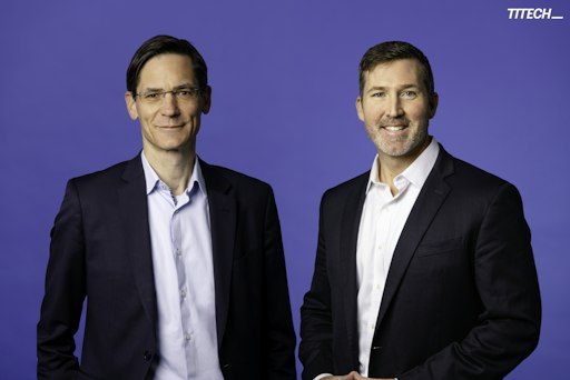 Gruppenfoto von Georg Kopetz, CEO und Mitgründer von TTTECH und
Eddie Myers, CEO TTTech Systems SE
