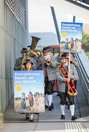 Medientermin Heimat sicherer Energie mit Musikkapelle Ernstbrunn