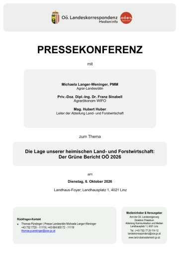 Vorschau Bild von Unterlage zur Pressekonferenz