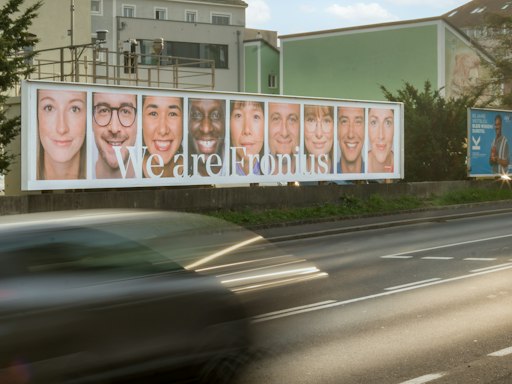 Vorschau Bild von 72-Bogen-Plakat beim Römerbergtunnel in Linz