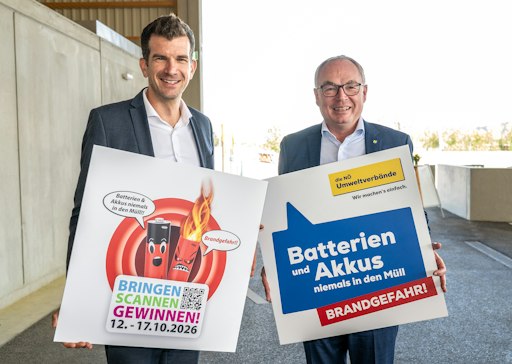 (links) Christian Macho, Präsident der NÖ Umweltverbände und
(rechts) Stephan Pernkopf, LH-Stellvertreter