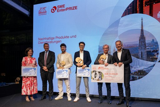 SME EnterPRIZE Gewinner_innen in der Kategorie Nachhaltige
Produkte und Diensleistunegen
