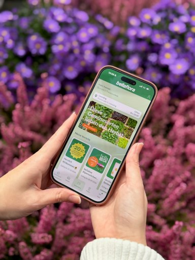 Vom Punktestand bis zum saisonalen Gartenwissen: Die neue
bellaflora App entwickelt das GartenFreunde-Programm digital weiter.
