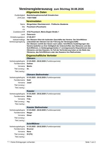 Vorschau Bild von Der Verein führt die Partei