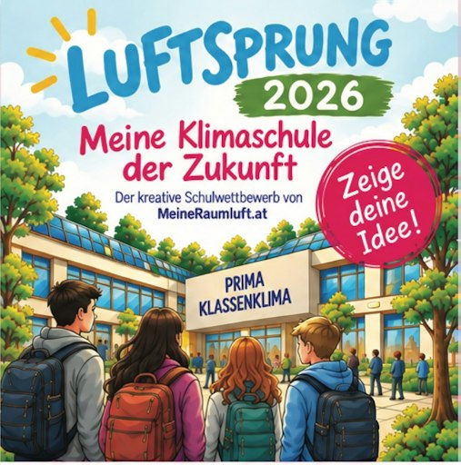 Schulwettbewerb Luftsprung - Klimaschule der Zukunft - KI generiert
