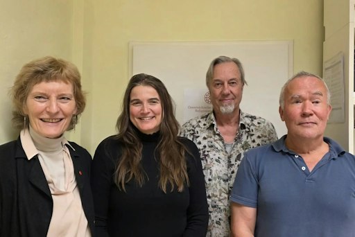 Vorschau Bild von Das neue Präsidium der ÖBR, von links nach rechts, Präsidentin
Erika Erber, Vizepräsidentin Nanda Stüger-Kühn, Generalsekretär
Johannes Kronika, Vizepräsident Hubert Weitensfelder