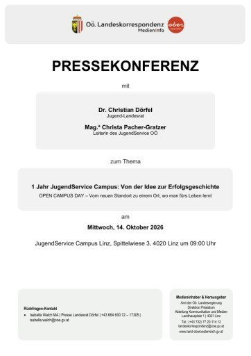 Vorschau Bild von Unterlage zur Pressekonferenz