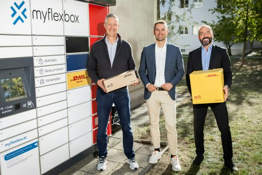 DHL Express Österreich startet als erster Anbieter Label-free Versand an myflexbox Paketstationen