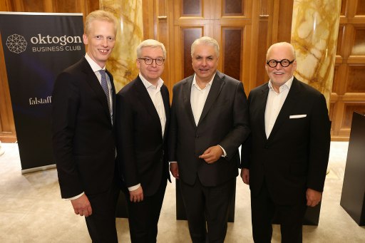 v.l.n.r.: Dr. Christoph Mager, Mag. Michael Höllerer, Dr. Peter Bosek und Prof. Wolfgang Rosam