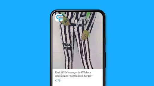 Vorschau Bild von Extravagante Killstar x Beetlejuice Distressed Stripe