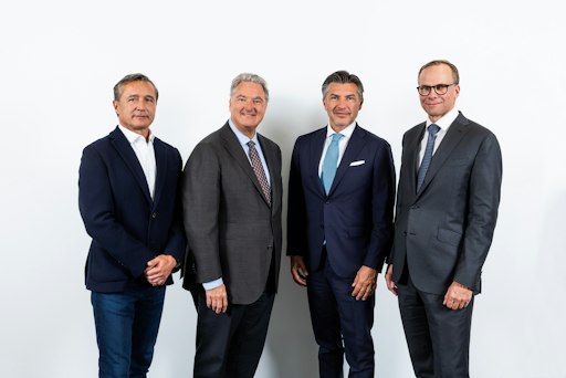  Gruppenfoto Vorstand und Aufsichtsratsvorsitzender Casinos
Austria und Österreichische Lotterien