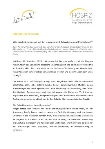 Vorschau Bild von Pressemitteilung zum Nationalfeiertag 2026