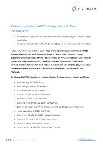 Vorschau Bild von Pressemitteilung als pdf