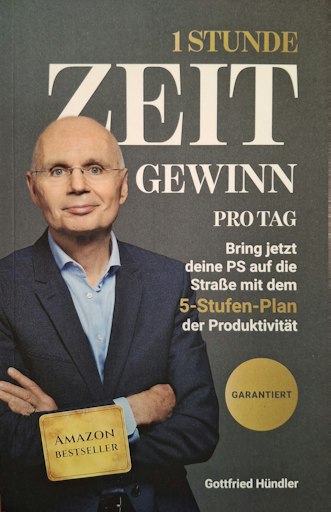 Buchcover Amazon-Bestseller „1 Stunde Zeitgewinn pro Tag“