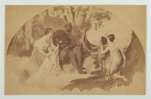 Vorschau Bild von Josef Löwy (1834–1902), Werkfotografie von Gustav Klimts »Familie
mit trommelndem Kind«, Stadttheater Reichenberg, vermutlich 1883
