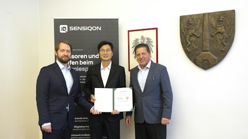 Vorschau Bild von SensIQon zeigt in Leopoldsdorf, wie intelligente Sensorik und KI
Gemeinden dabei unterstützen können, Energie etwa in Ämtern,
Kindergärten und Schulen einzusparen.