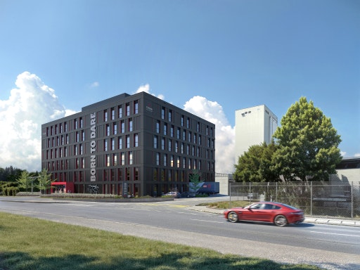 Goldbeck Rhomberg realisiert ein modernes Teamcenter für das TUDOR Pro Cycling Team in Sursee. Bild Copyright: GOLDBECK RHOMBERG AG